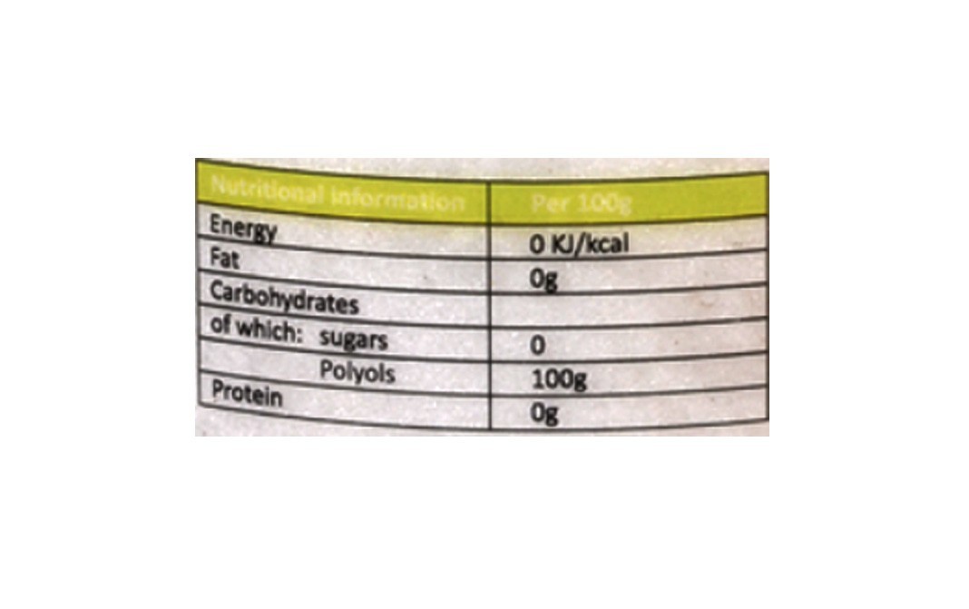 Zevic Erythritol Natural Sweetner   Plastic Jar  300 grams